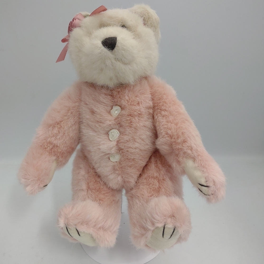 Boyds Bear Plush, Guinevere Pink & White Jointed archive collection W/ Tags